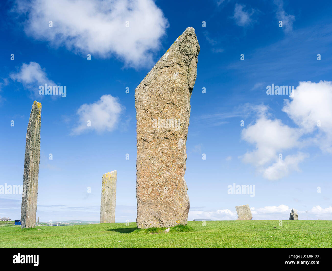Standing Stones of Stenness, a UNESCO World Heritage Site. Orkney islands, Scotland. (Large format sizes available) Stock Photo