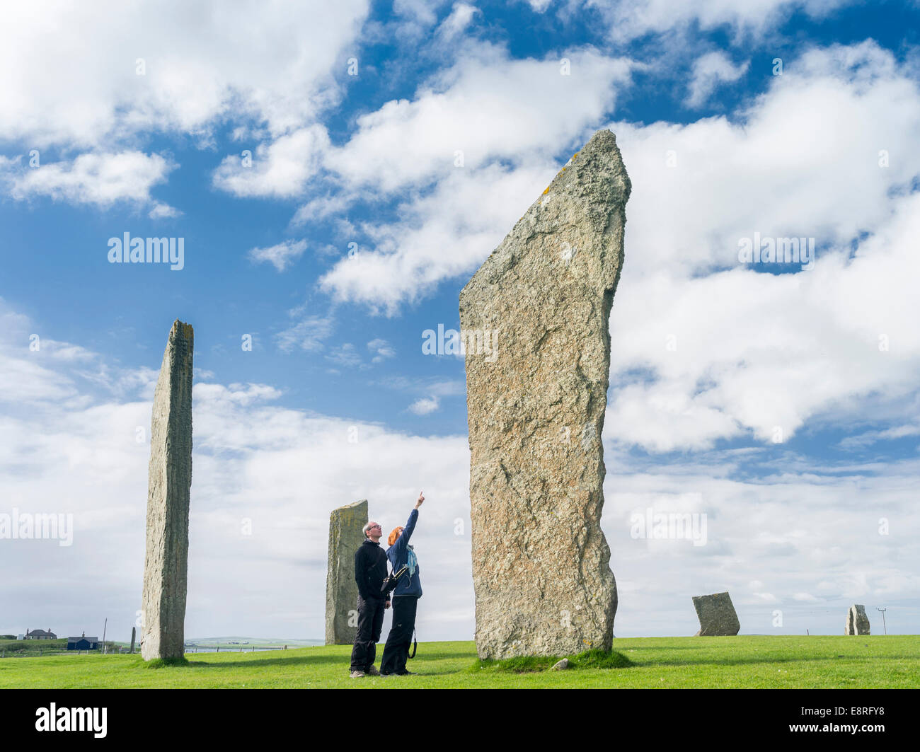 Standing Stones of Stenness, a UNESCO World Heritage Site. Orkney islands, Scotland. (Large format sizes available) Stock Photo