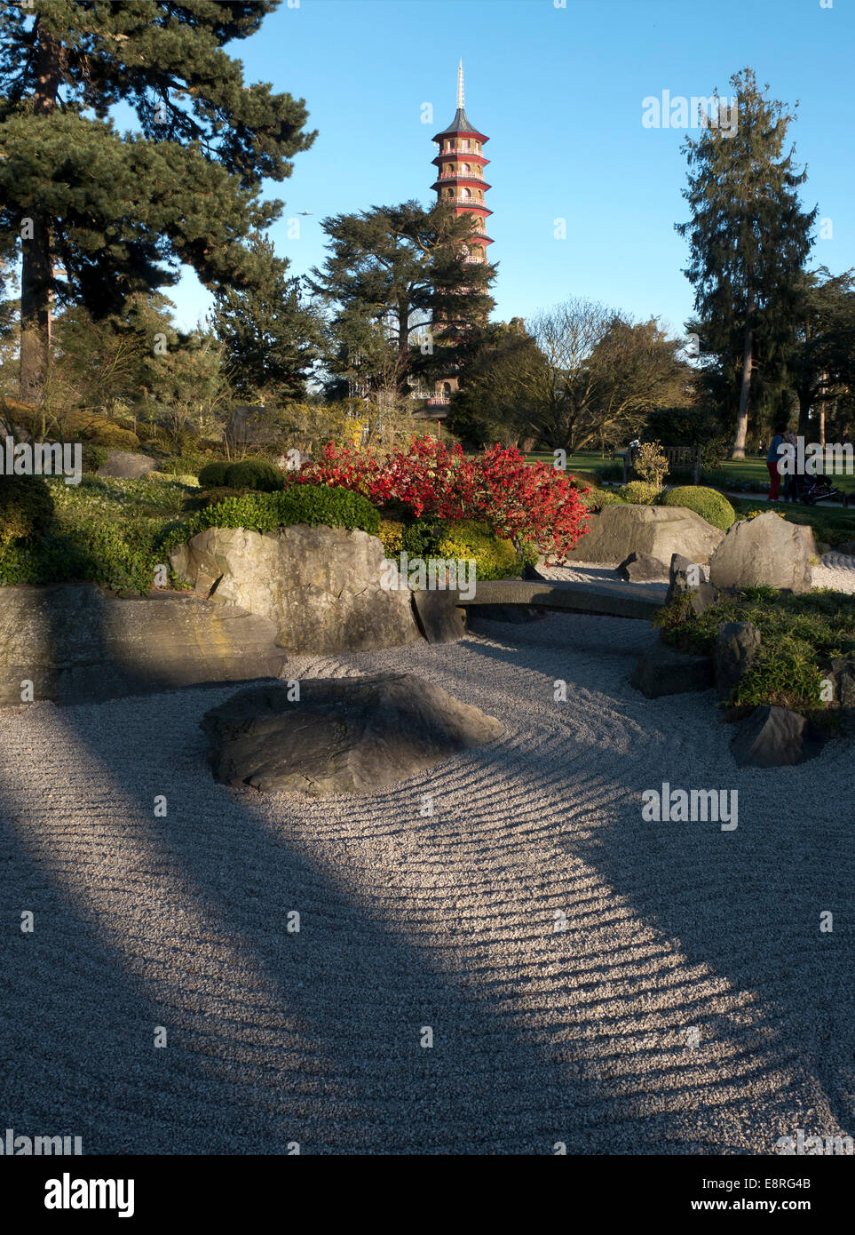 UK, England, London, Kew Gardens Japanese garden in spring Stock Photo