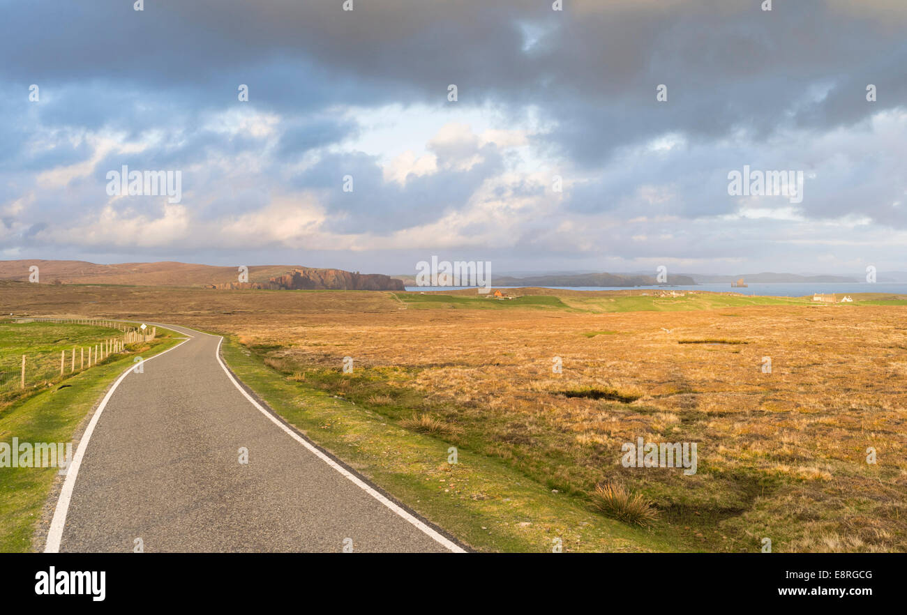 Landscape in Eshaness, Northmavine, Shetland islands, Scotland. (Large format sizes available) Stock Photo