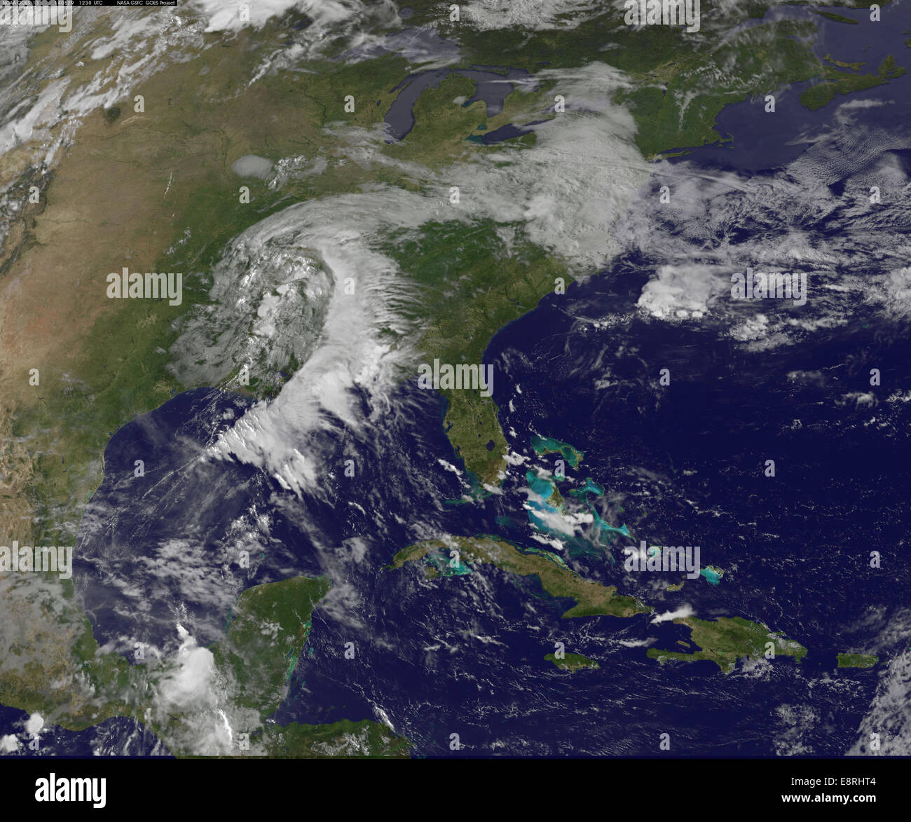 A Satellite View of a Backdoor Cold Front Stock Photo Alamy