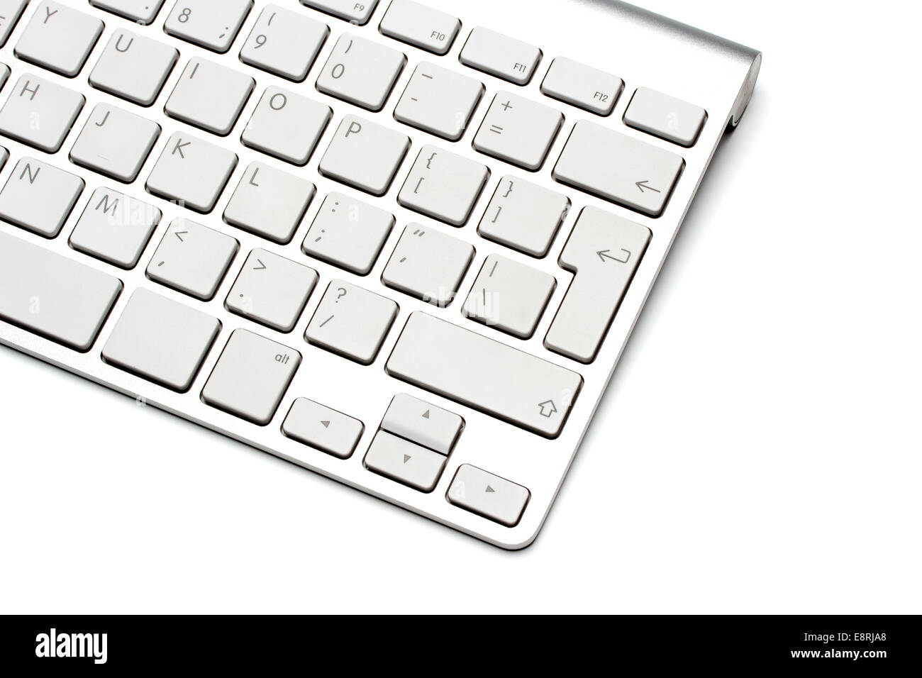 Keyboard on a white background, close-up Stock Photo