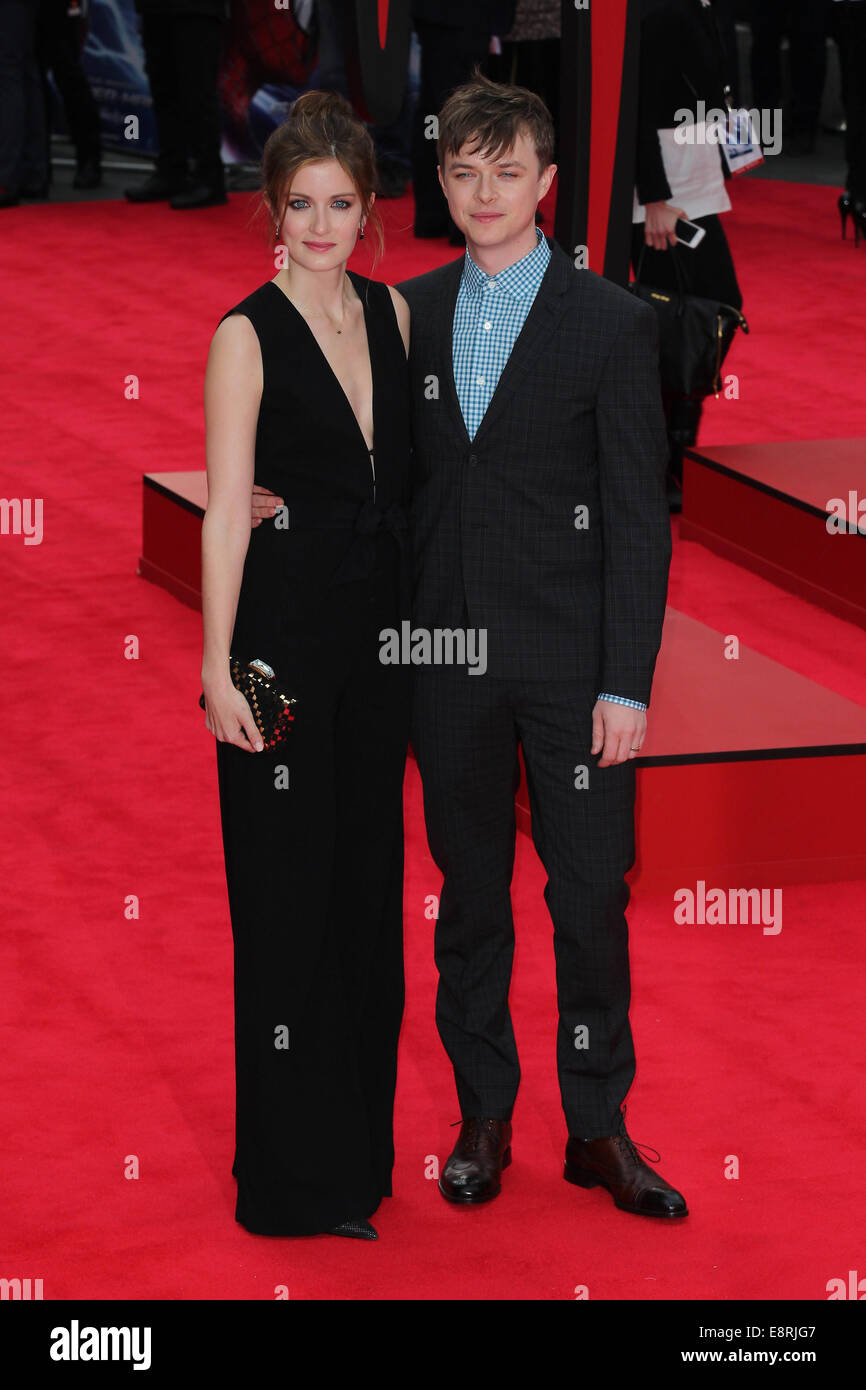 The World  Premiere of 'The Amazing Spider-Man 2' held at the Odeon Leicester Square - Arrivals  Featuring: Dane Dehaan Where: London, United Kingdom When: 10 Apr 2014 Stock Photo