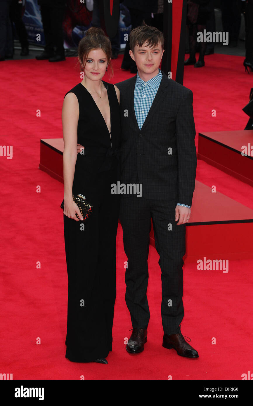The World  Premiere of 'The Amazing Spider-Man 2' held at the Odeon Leicester Square - Arrivals  Featuring: Dane Dehaan Where: London, United Kingdom When: 10 Apr 2014 Stock Photo