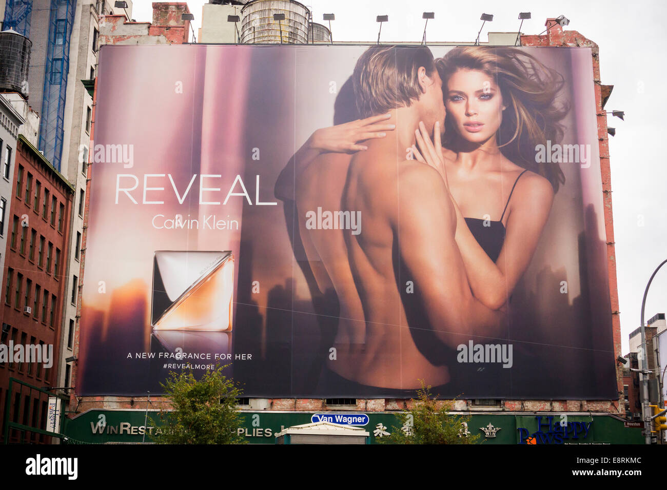 A Calvin Klein billboard for his Reveal brand fragrance in the Soho  neighborhood of New York Stock Photo - Alamy