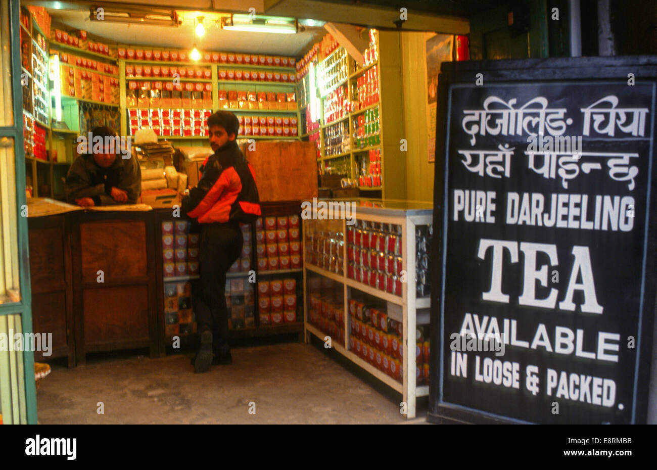 tea shop in darjeeling india Stock Photo