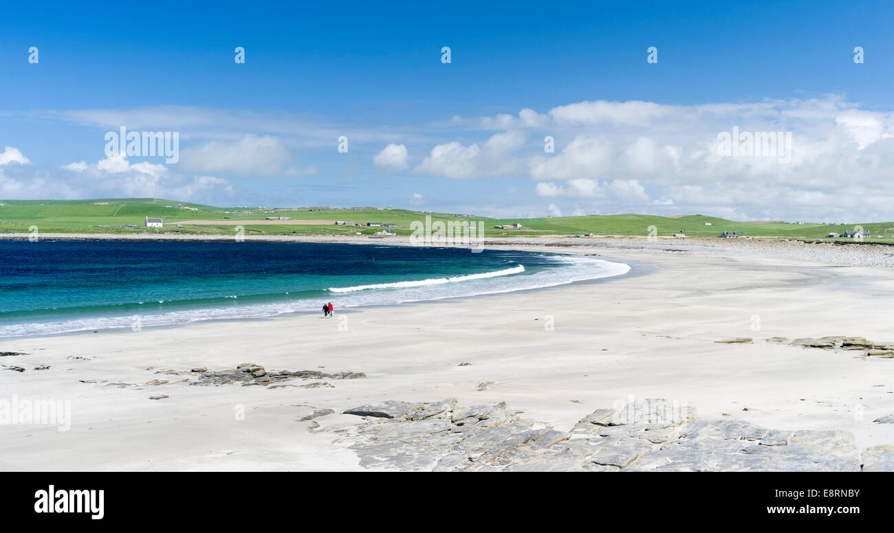 Bay of Skaill, a sheltered bay with sandy beaches, Orkney islands, Scotland. (Large format sizes available) Stock Photo