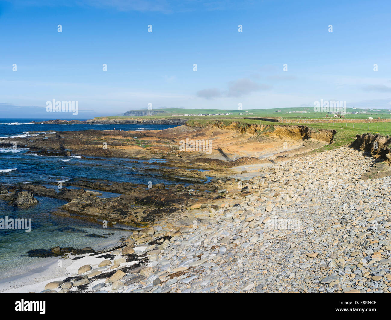 Coastline near Birsay, Orkney islands, Scotland. (Large format sizes available) Stock Photo