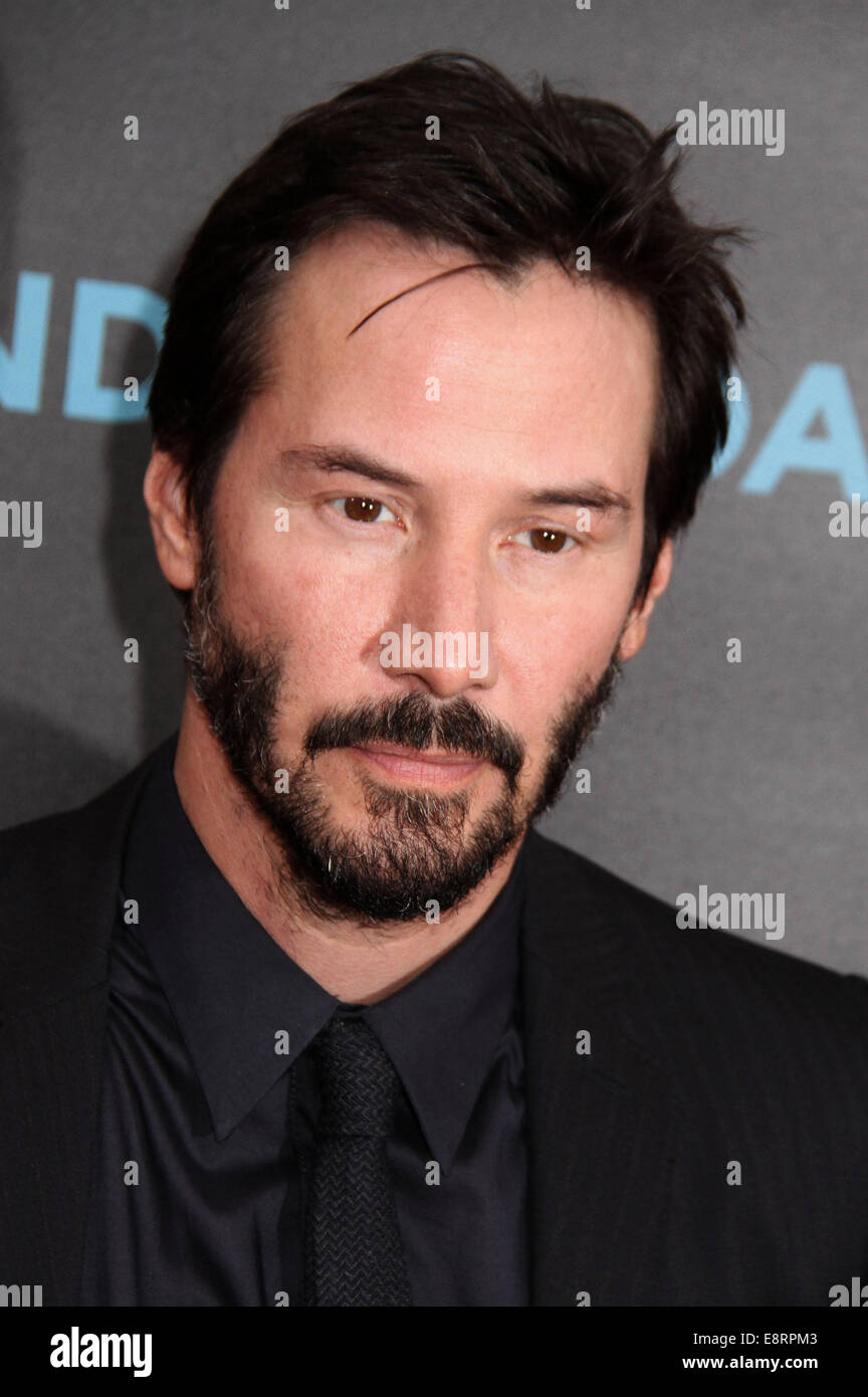 New York, New York, USA. 13th Oct, 2014. Actor KEANU REEVES attends the New York special screening of 'John Wick' held at Regal Union Square Stadium 14 Theatres. Credit:  Nancy Kaszerman/ZUMA Wire/Alamy Live News Stock Photo