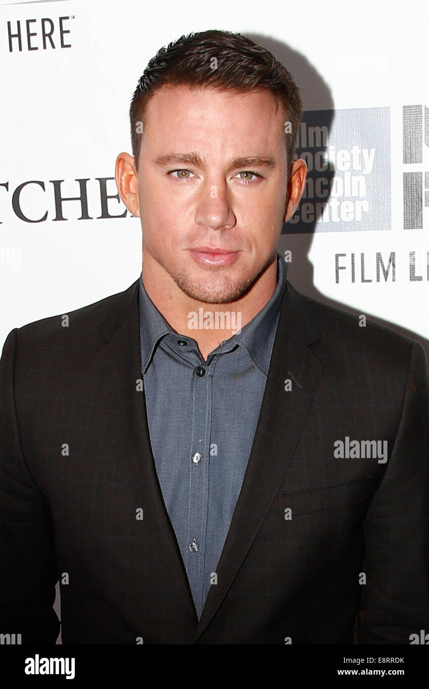 NEW YORK-OCT 10: Actor Channing Tatum attends the 'Foxcatcher' premiere at the 52nd New York Film Festival at Alice Tully Hall on October 10, 2014 in New York City. Stock Photo
