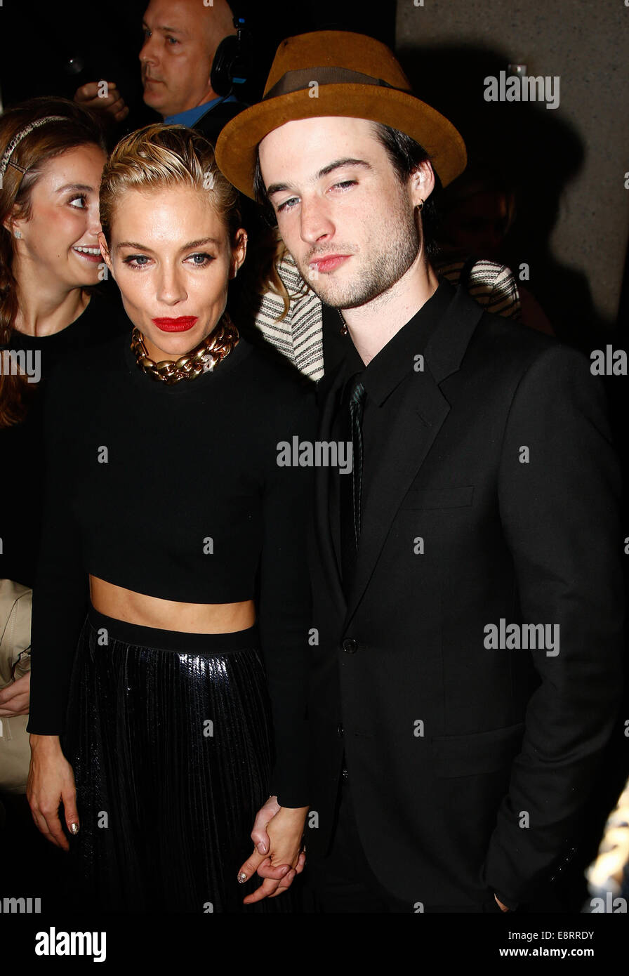 NEW YORK-OCT 10: Actress Sienna Miller (L) and Tom Sturridge attend the