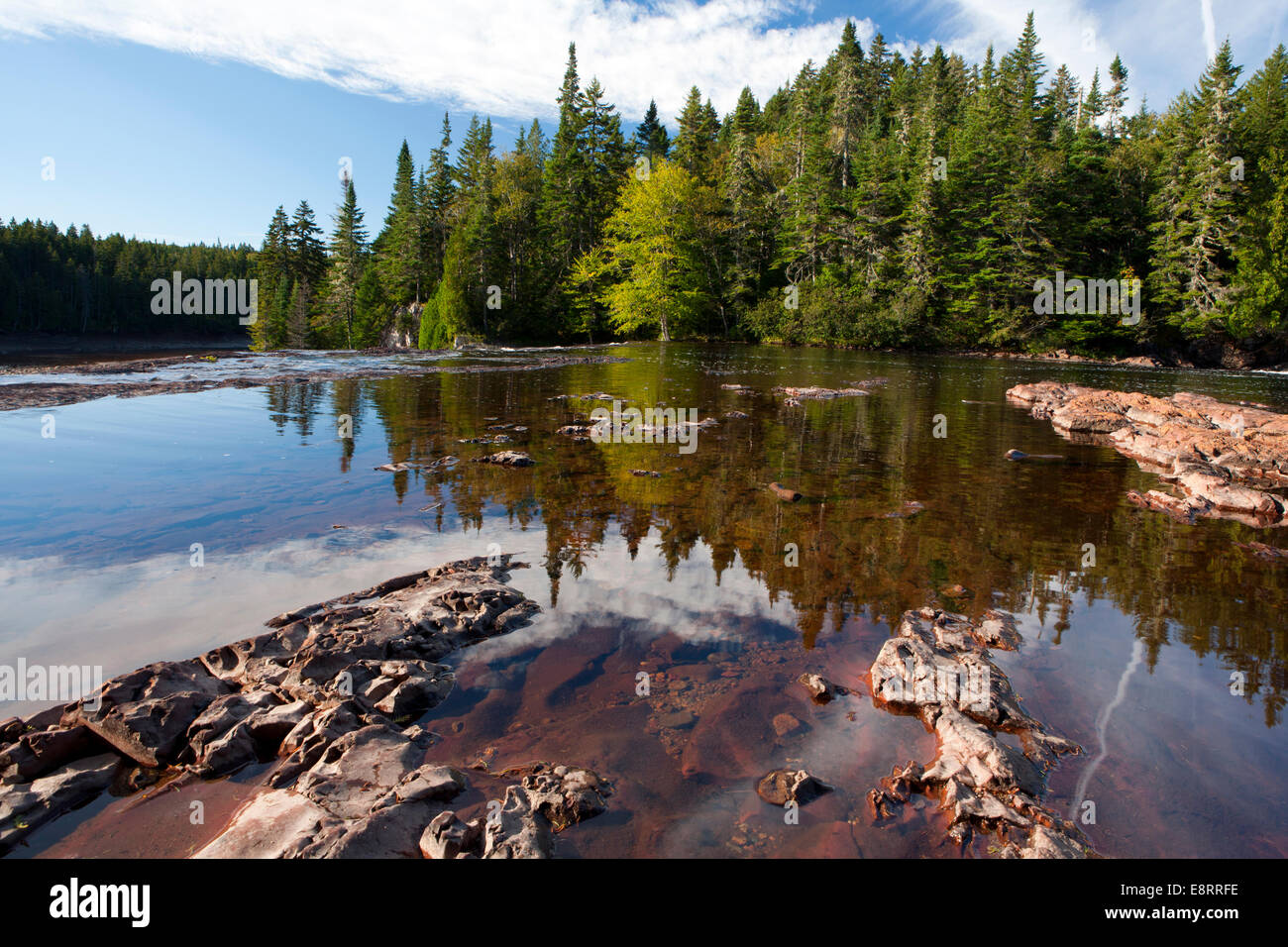 Lepreau Falls - near Saint John, New Brunswick, Canada Stock Photo