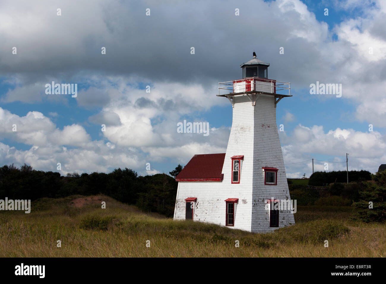 New London Range Rear Lighthouse, Prince Edward Island, Canada Stock Photo