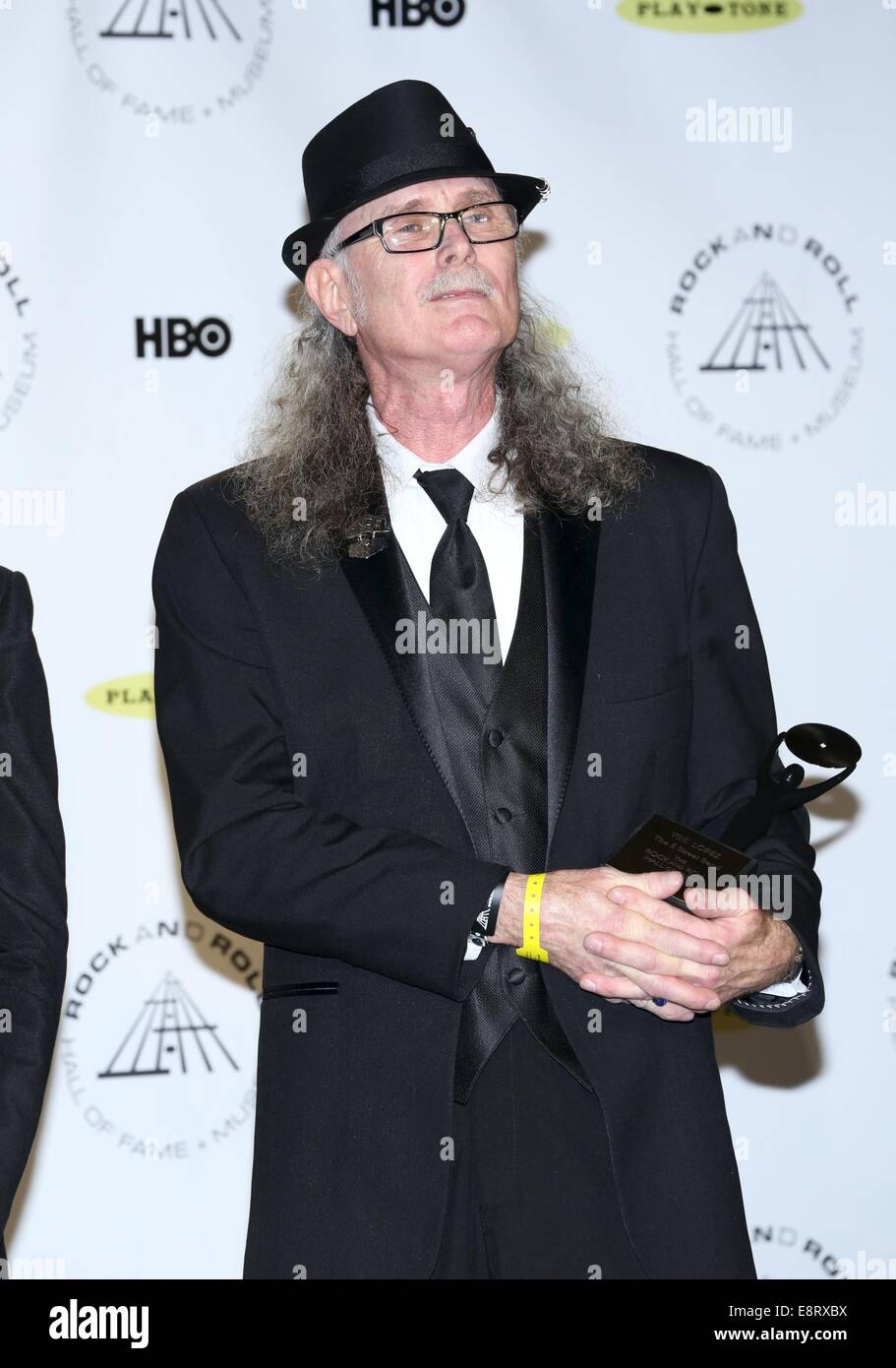 the 29th Annual Rock And Roll Hall Of Fame Induction Ceremony at Barclays Center of Brooklyn on April 10, 2014 in New York City.  Featuring: Vini Lopez Where: New York, New York, United States When: 11 Apr 2014 Stock Photo