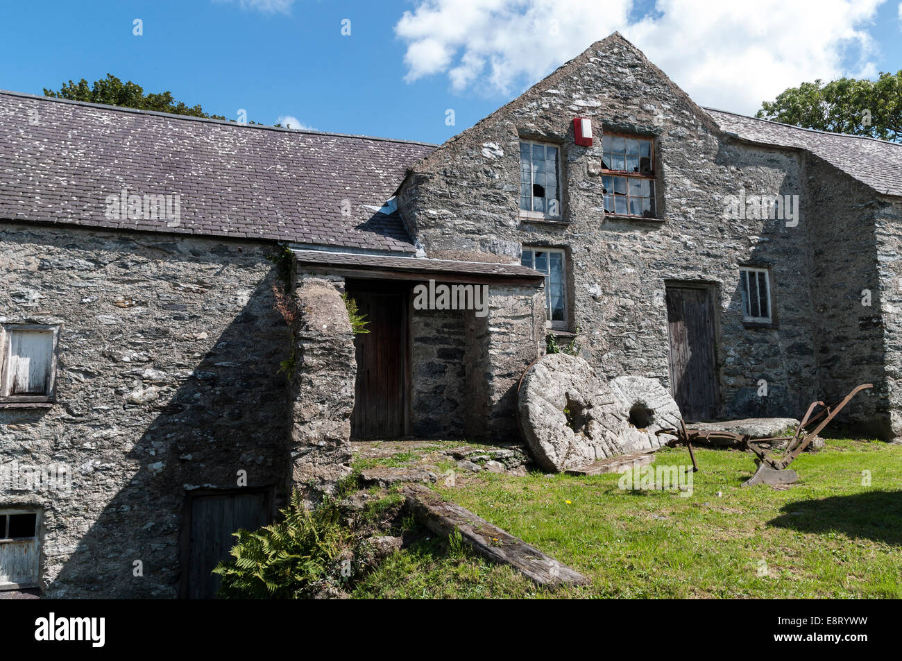 Melin Hywel Watermill Llanddeusant Elim on Anglesey North Wales Stock