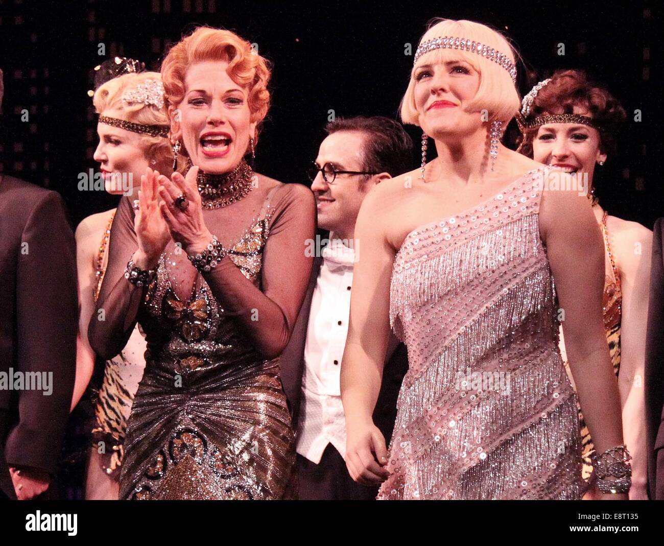 Opening night of the musical Bullets Over Broadway at the St. James