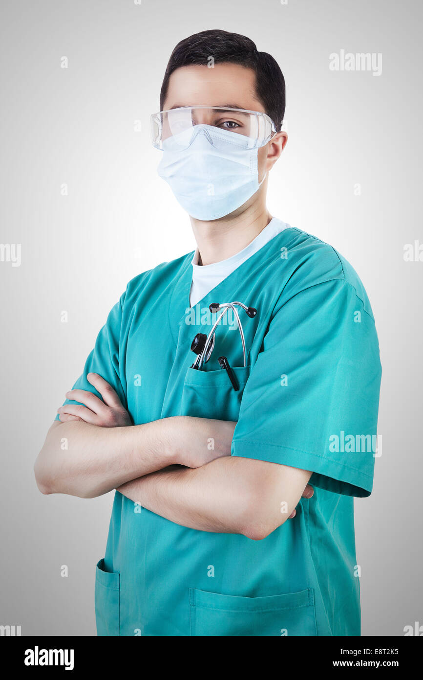 Doctor with face mask hi-res stock photography and images - Alamy