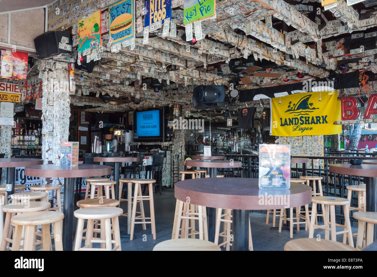 Willie T's dollar bar in Key West, Florida, USA Stock Photo - Alamy