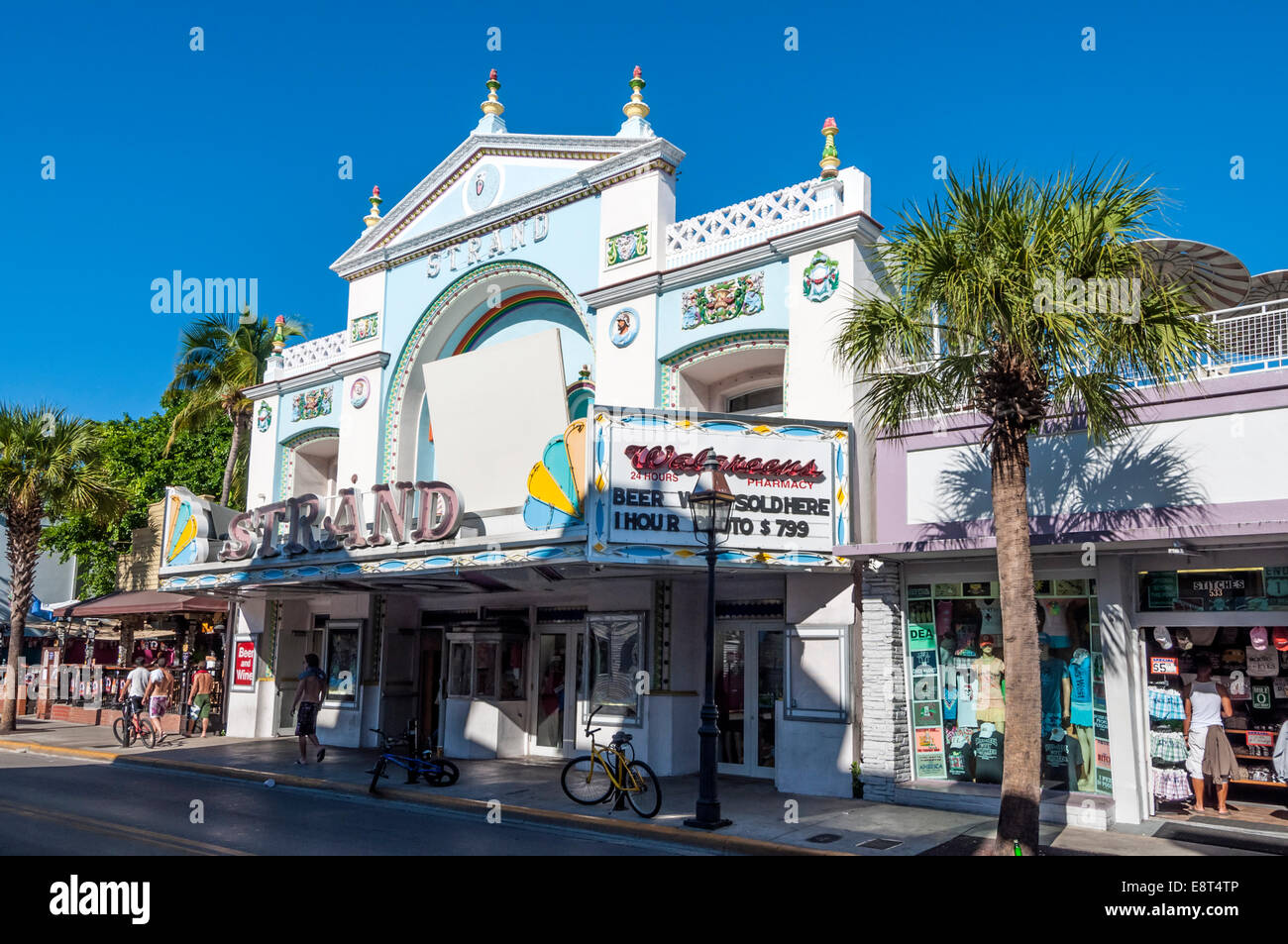 Key West cinema theater Strand. Florida, USA Stock Photo