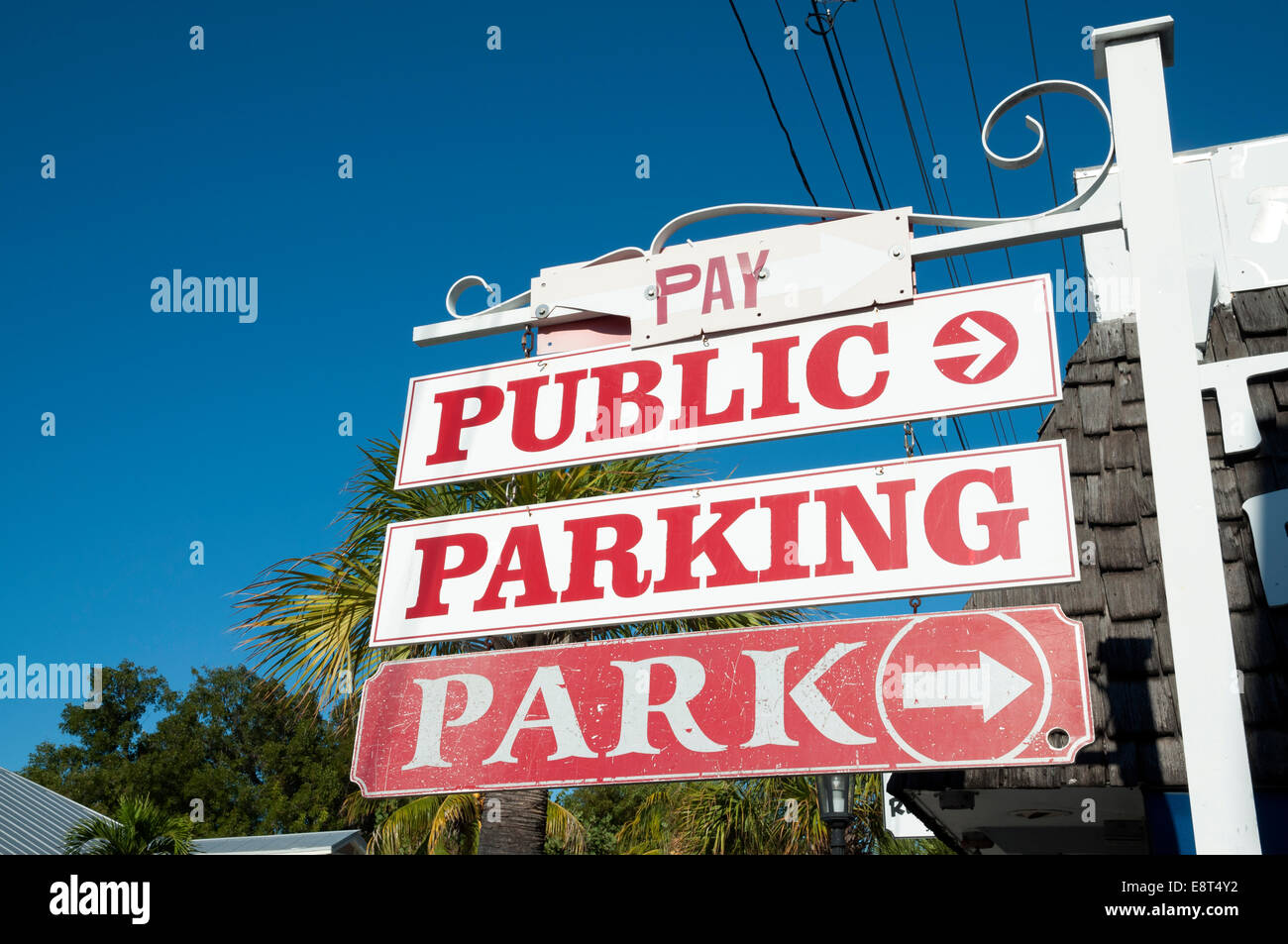 Public Parking sign in Key West, Florida Stock Photo Alamy