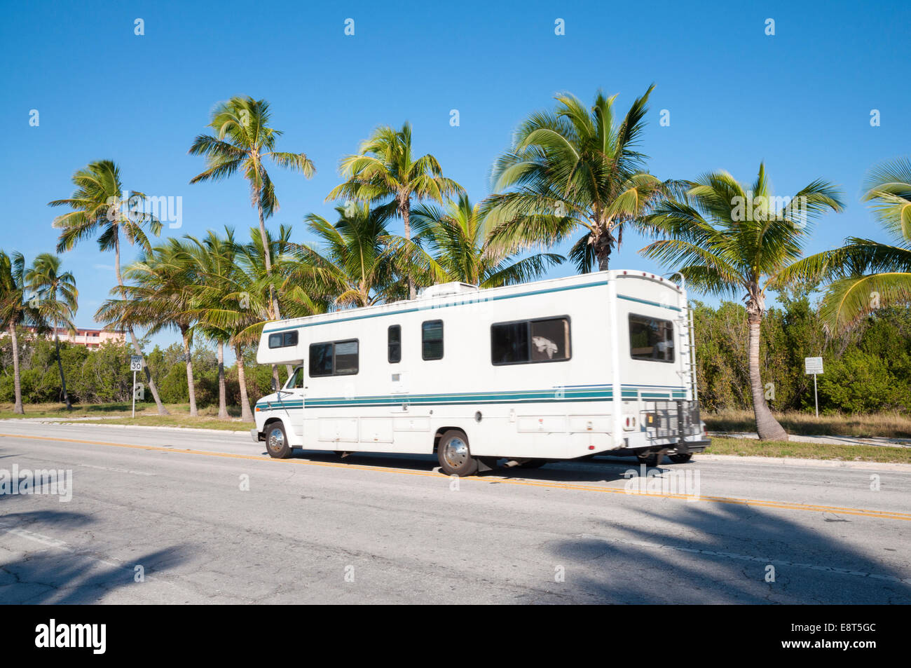 RV in Key West, Florida Stock Photo