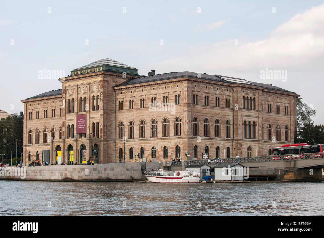 Swedish National Museum, art collection, art gallery, by architect Friedrich August Stüler, Stockholm, Sweden Stock Photo