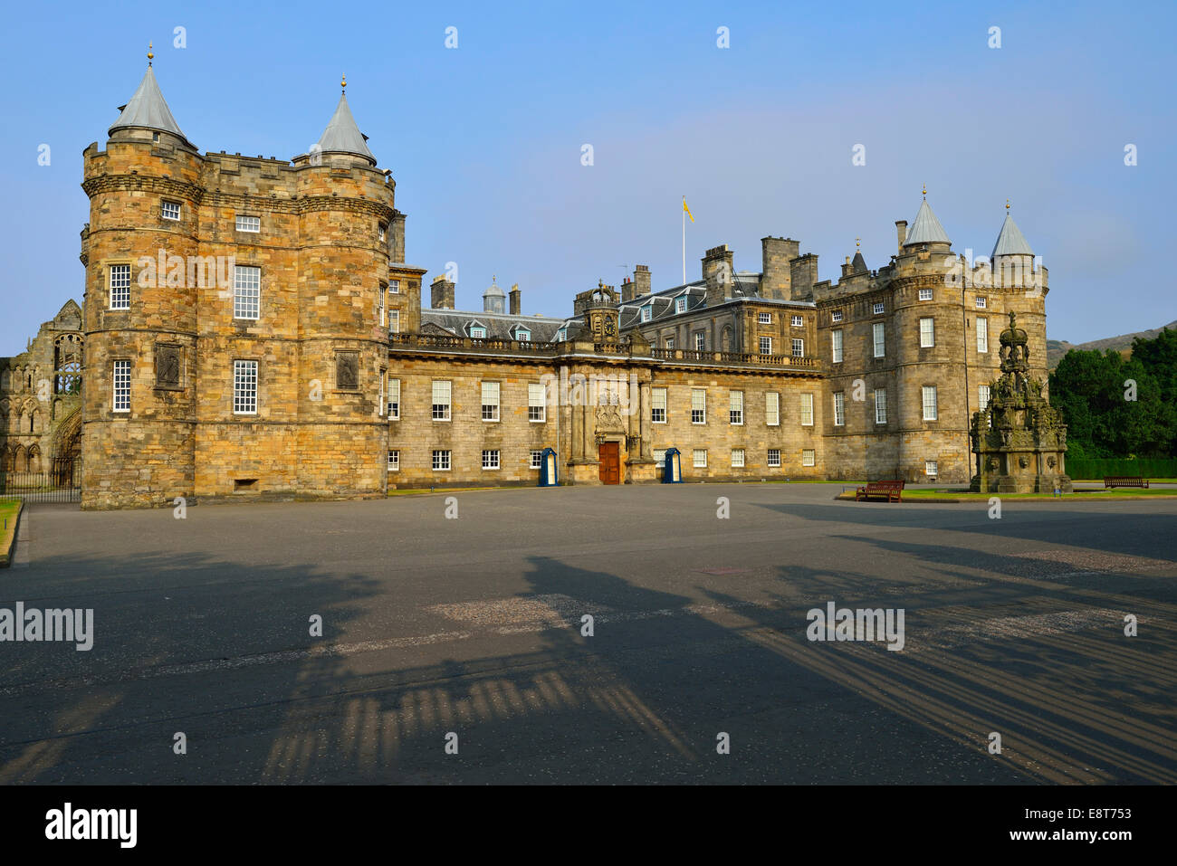 Holyrood Palace, residence of the Queen, Edinburgh, Scotland, United Kingdom Stock Photo