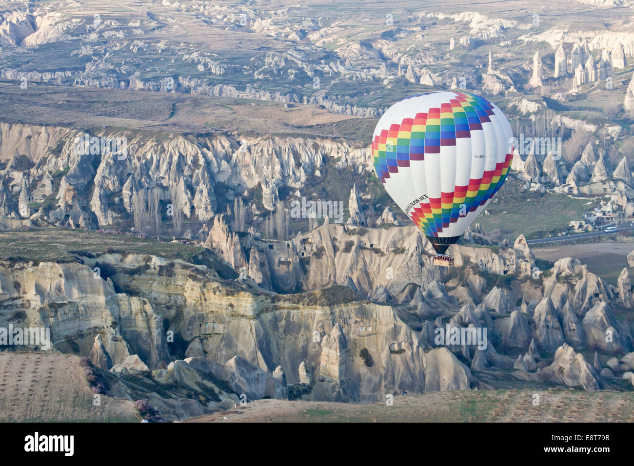 Hot air balloon, Göreme, Cappadocia, Turkey Stock Photo