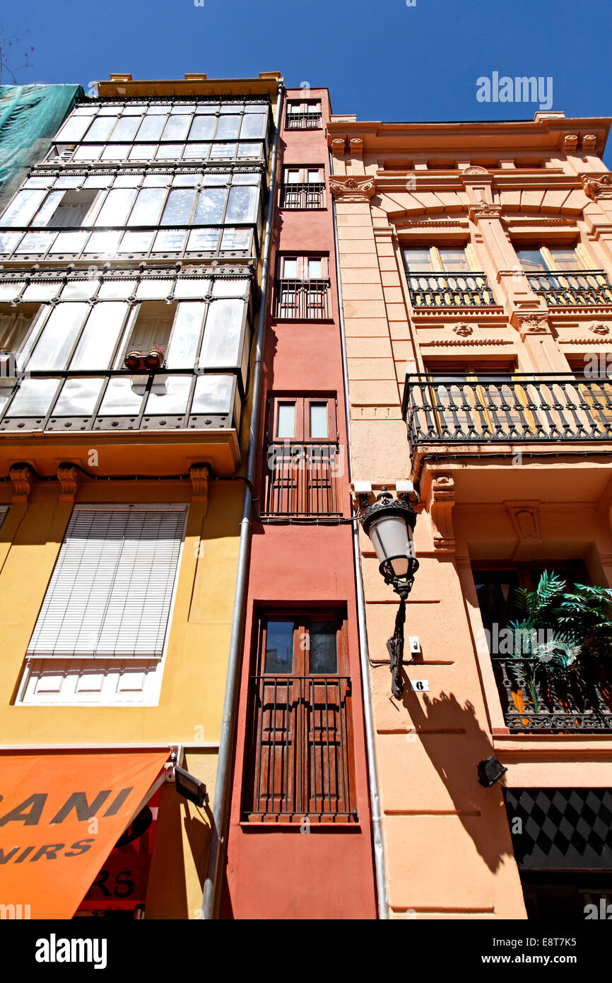 The 'narrowest house in Europe', Valencia, Spain Stock Photo