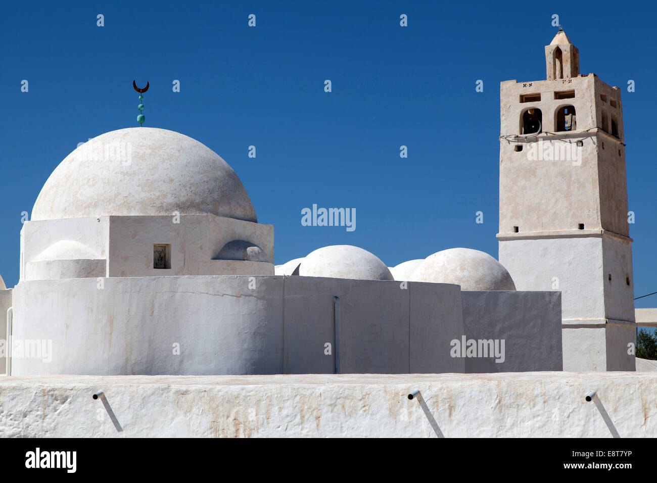 Ben Yala Mosque, near Erriadh, Djerba, Tunisia Stock Photo