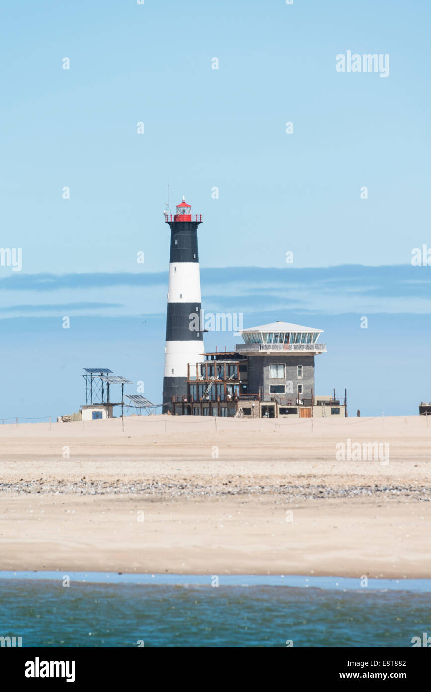 Lighthouse, near Walvis Bay, Namibia Stock Photo