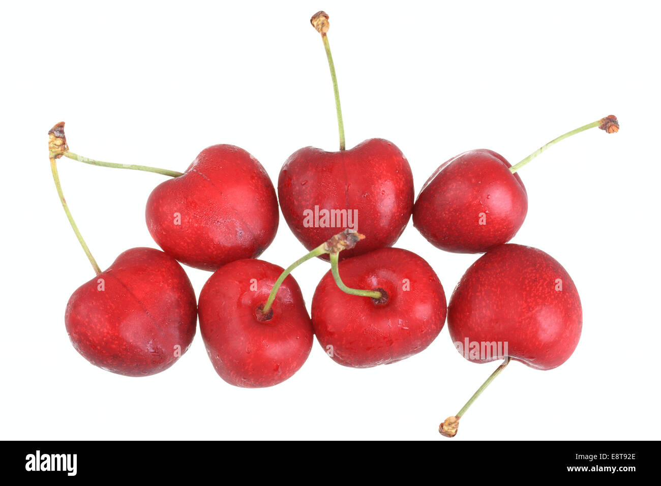 Sweet cherries, Samba variety Stock Photo