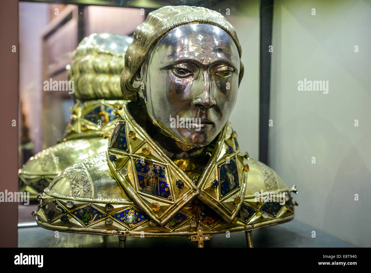Italia Friuli V.G. Cividale Duomo di Santa Maria Assunta Museo Cristiano-Tesoro del Duomo. Busto del Patrono della città, San Stock Photo