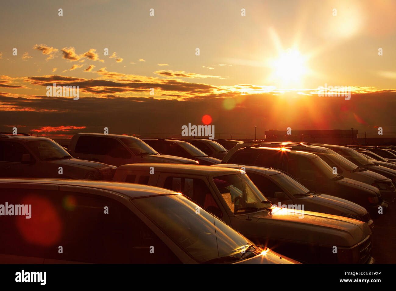 Large parking lot for new cars hi-res stock photography and images - Alamy