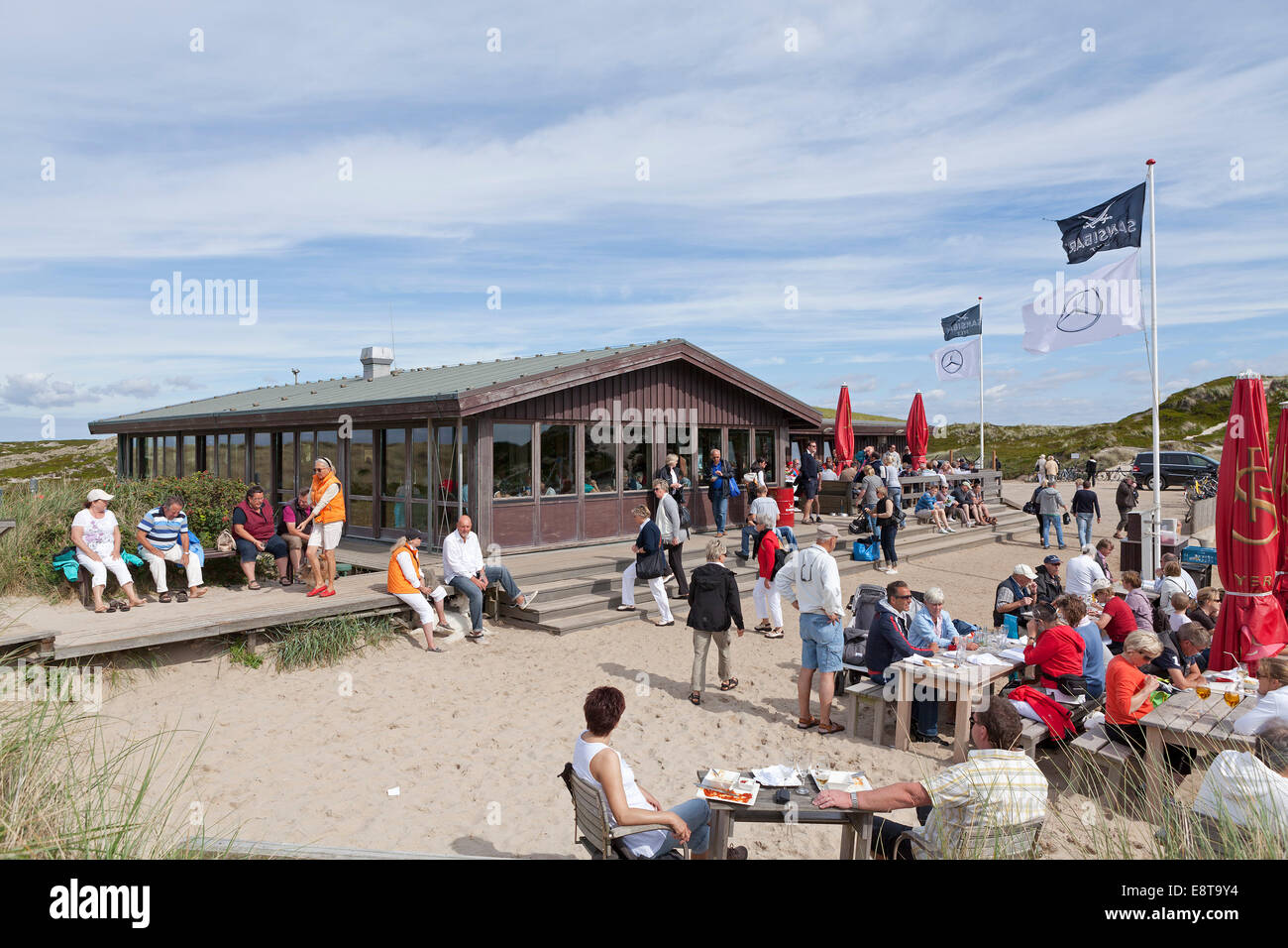 Restaurant Sansibar near Rantum, Sylt Island, Schleswig-Holstein, Germany Stock Photo