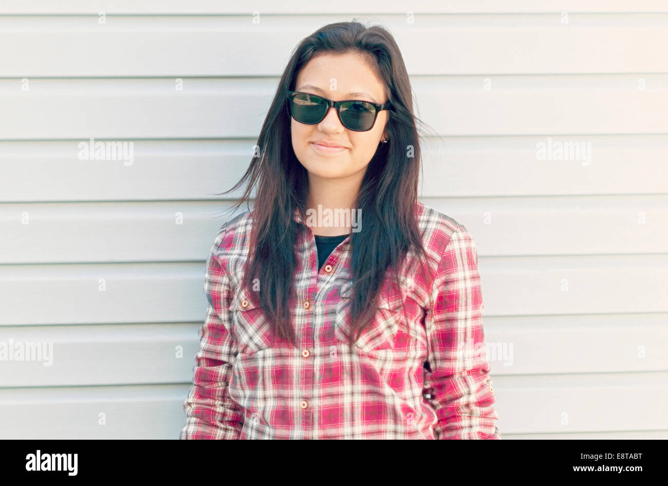 Portrait of beautiful girl in sunglasses Stock Photo - Alamy