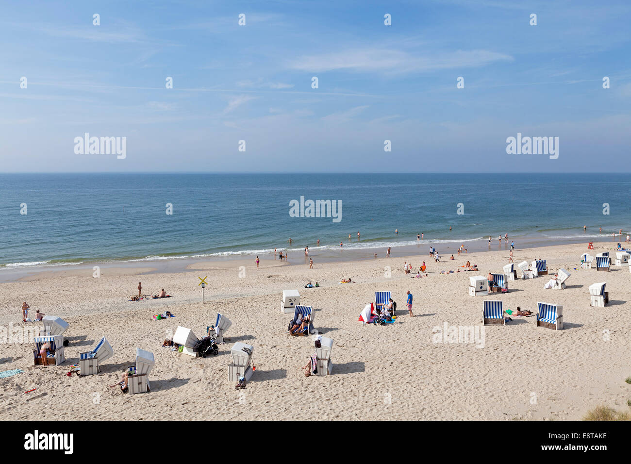 beach, Kampen, Sylt Island, Schleswig-Holstein, Germany Stock Photo