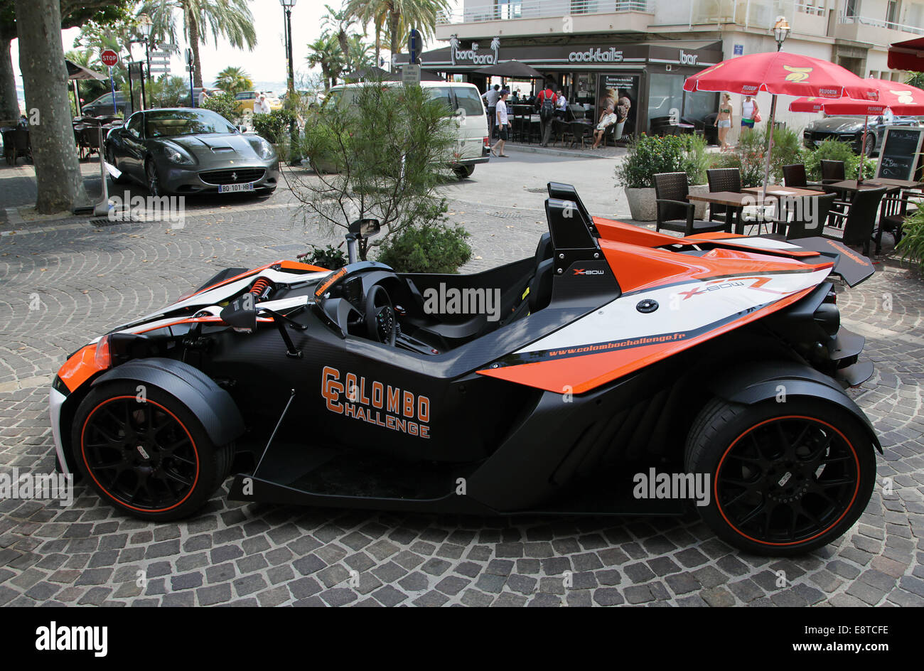 Sports car.KTM X-Bow R.The French Riviera. Stock Photo