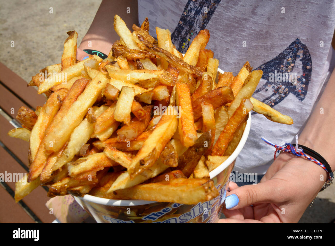 Boardwalk french fries Stock Photo Alamy