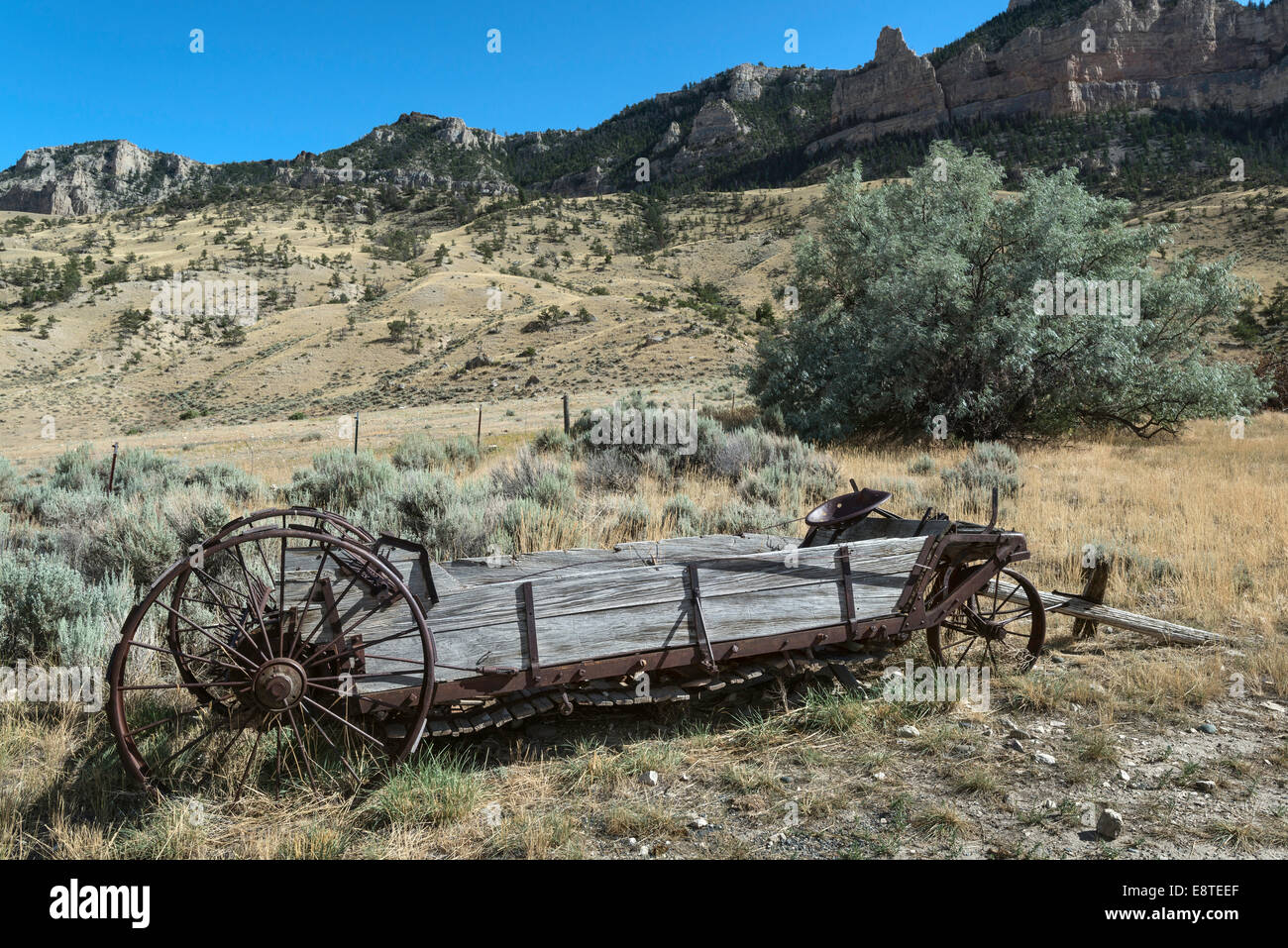 The landscape of Buffalo Bill State park showing the rocky mountains