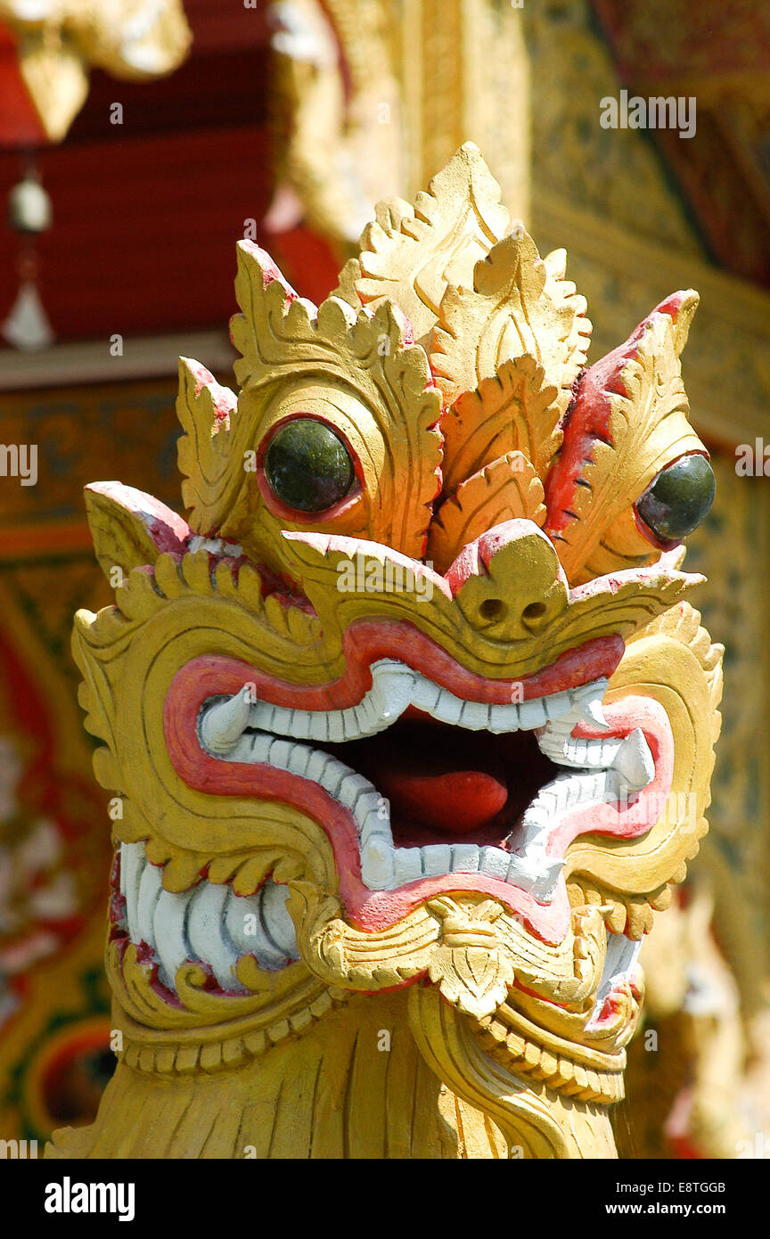 Decorative South-East Asian Dragon Carving