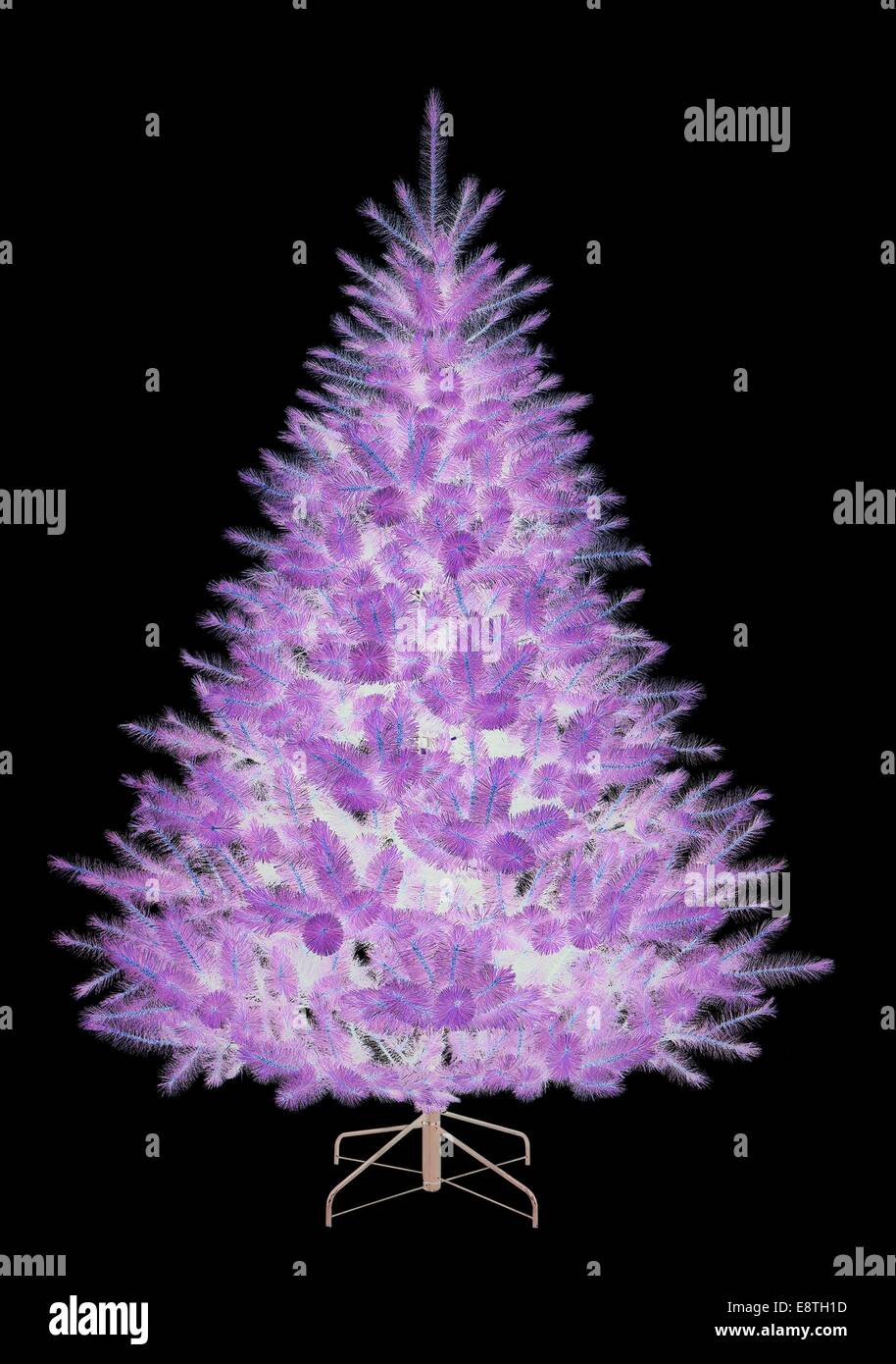 Christmas tree on white background Stock Photo