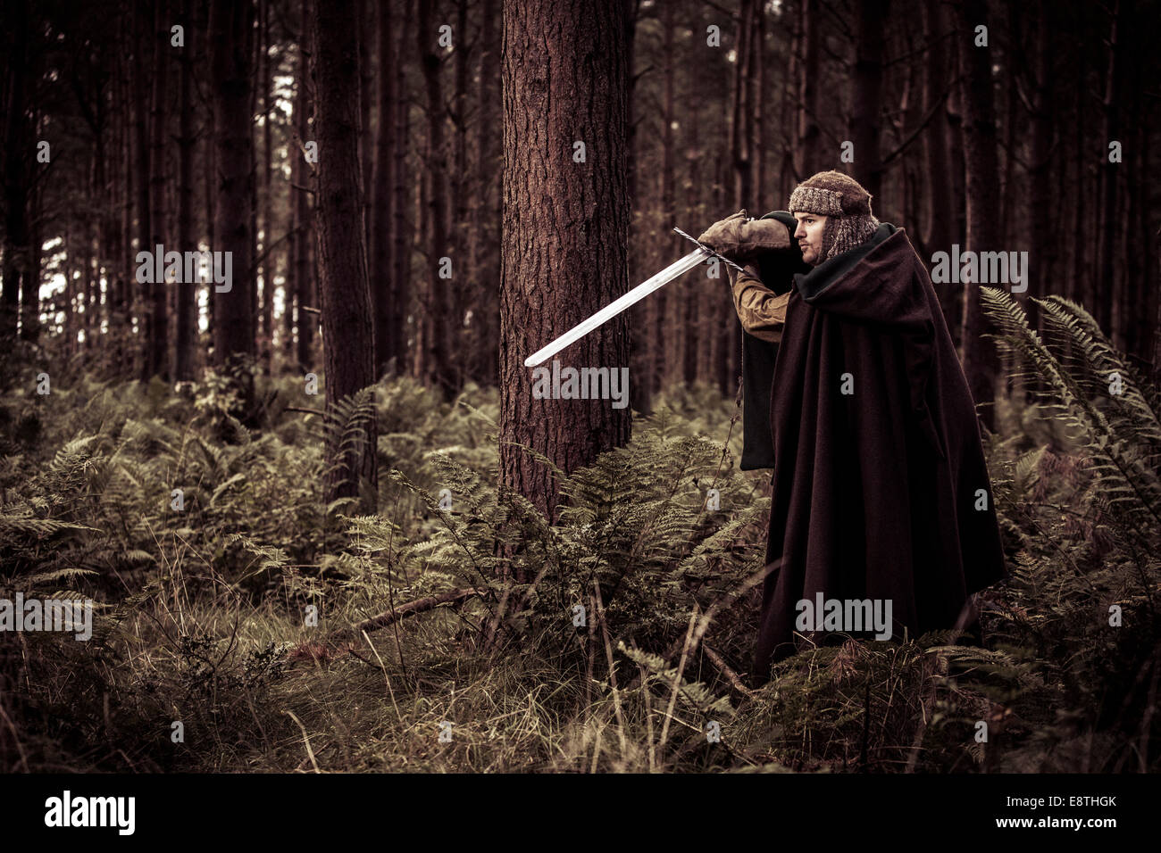 Fantasy warrior forest medieval hi-res stock photography and images - Alamy