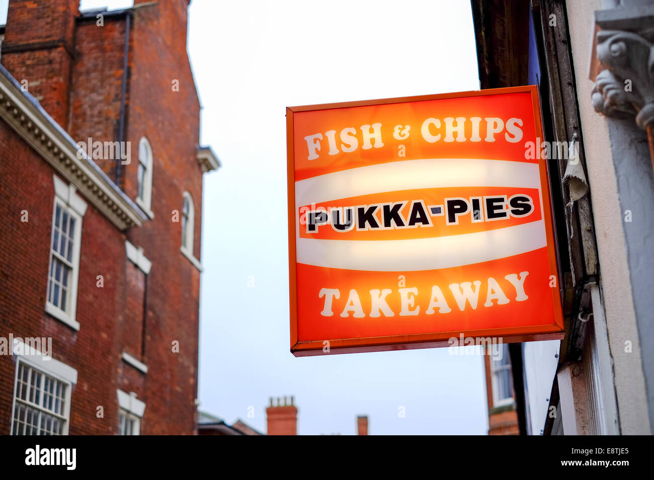 Fish And Chips Shop . Stock Photo