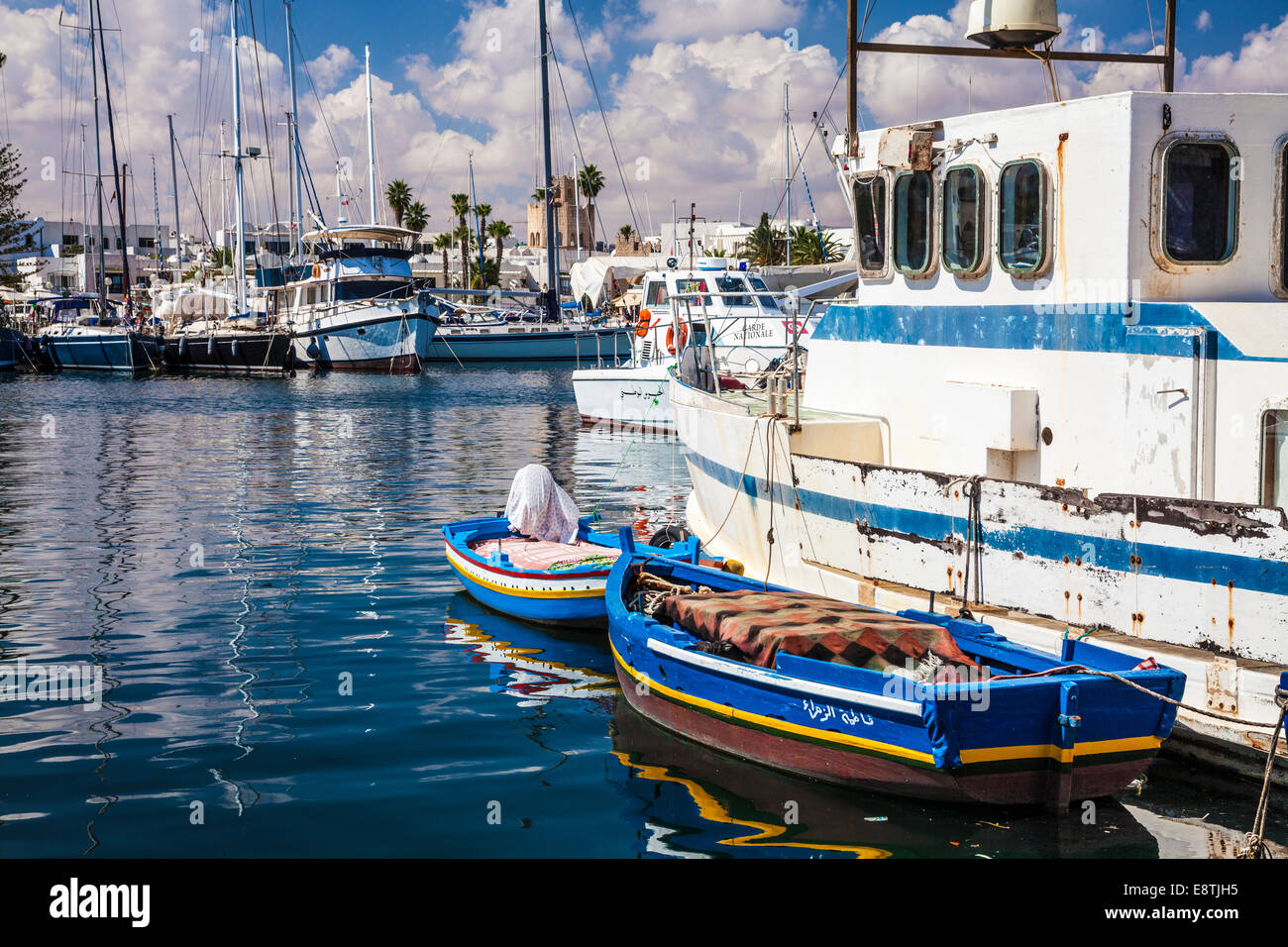 The marina at Port el Kantoui in Tunisia. Stock Photo