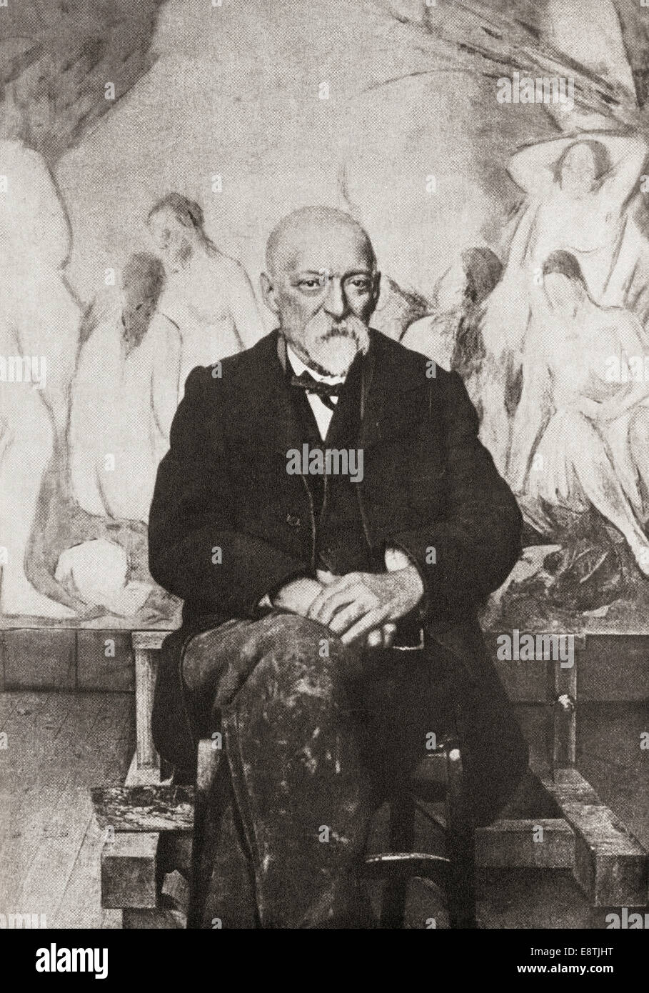 Paul Cézanne,  1839–1906. From a photograph c. 1904.  French artist and Post-Impressionist painter. Stock Photo