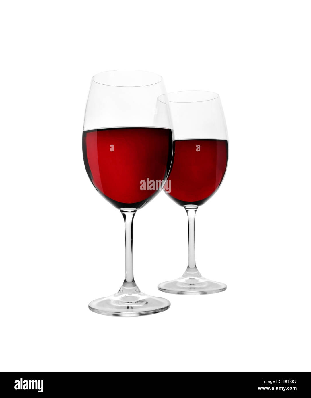 Glass of red wine isolated on white background Stock Photo Alamy