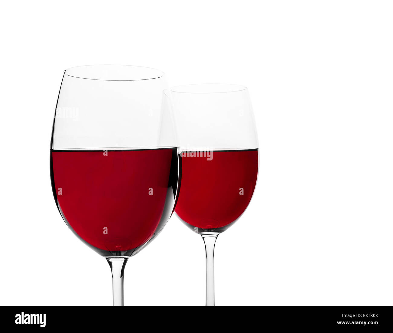 Glass of red wine isolated on white background Stock Photo Alamy