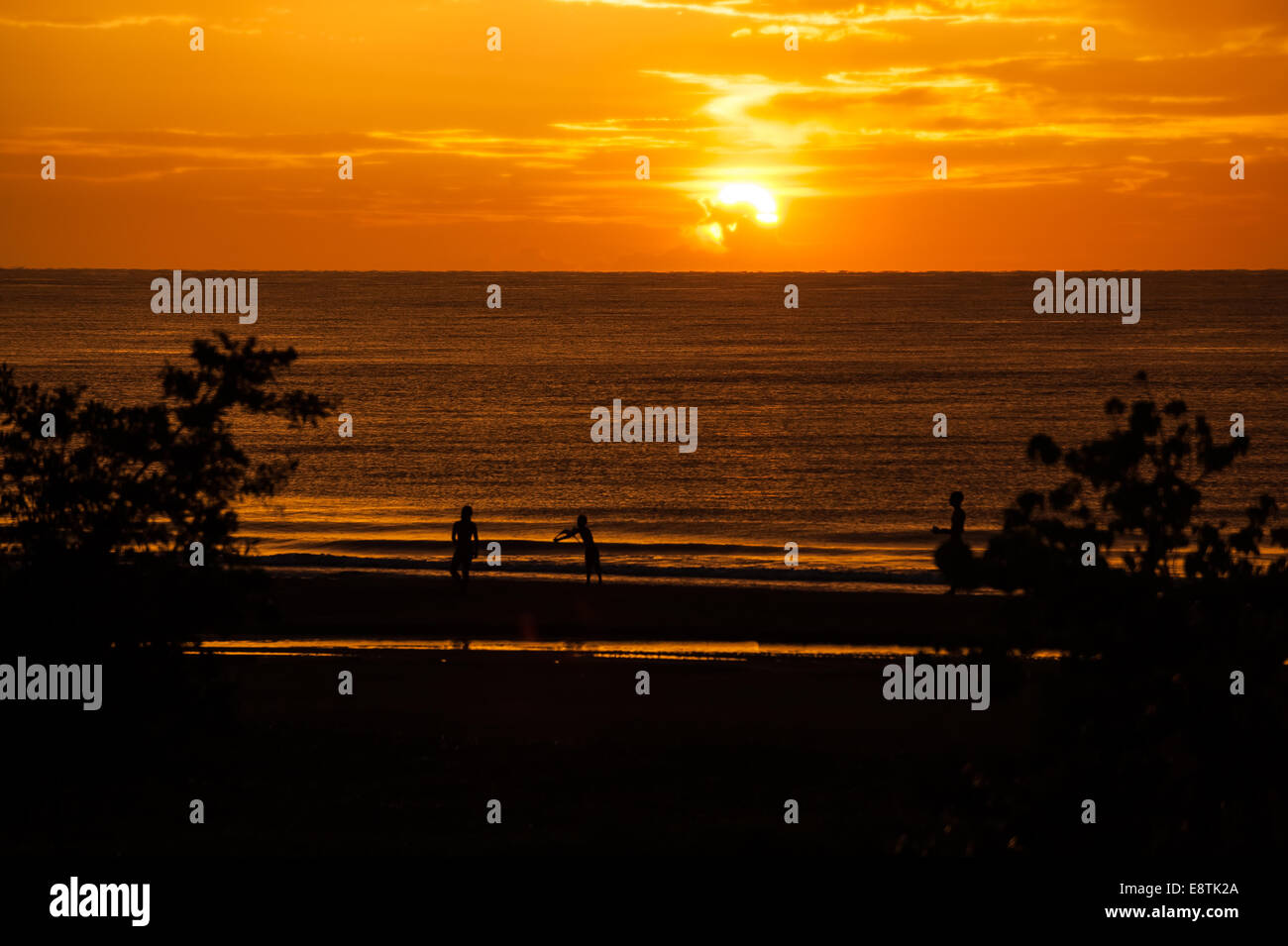 Sunset in Cartagena de Indias, Colombia Stock Photo
