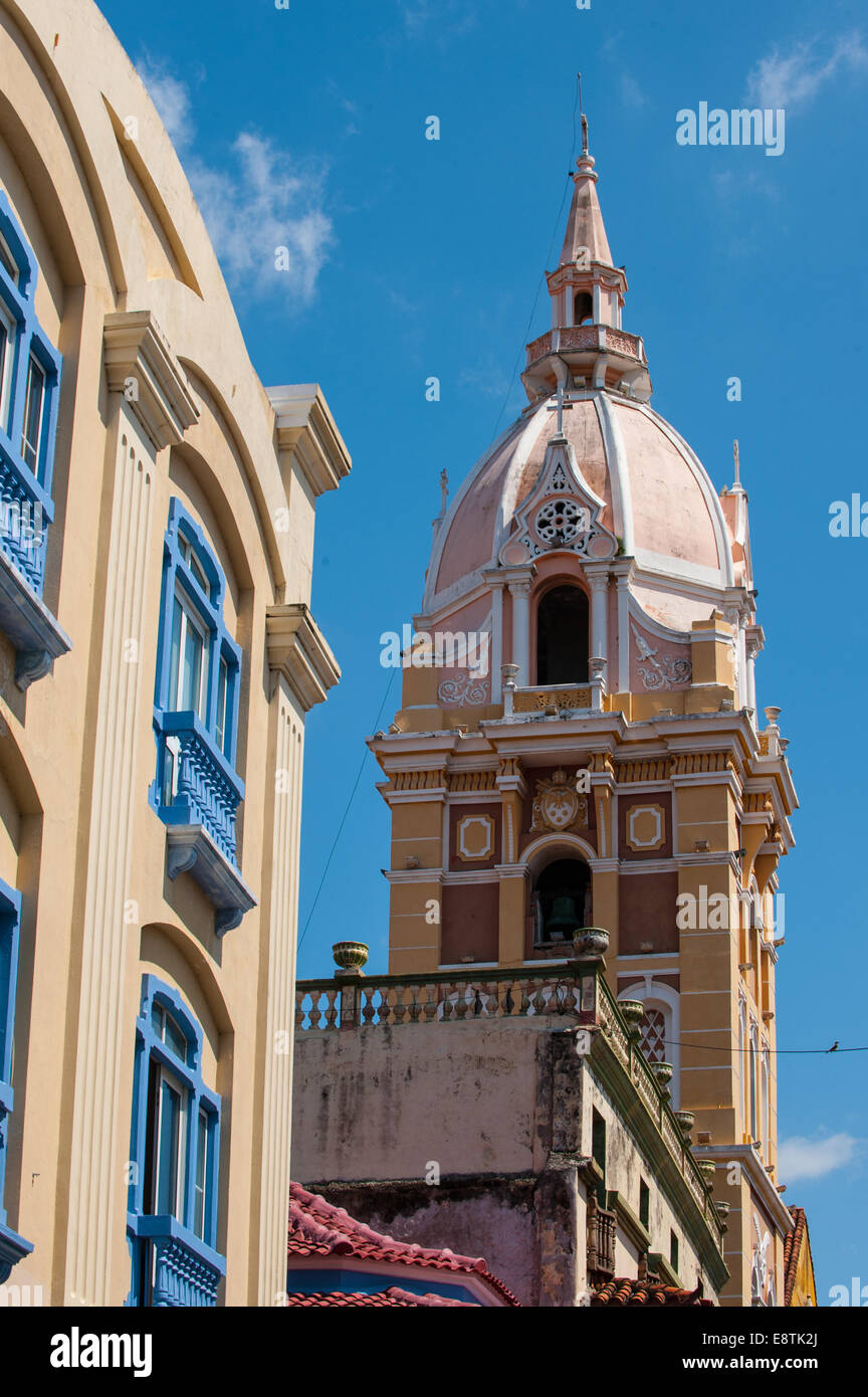 The old town of Cartagena de Indias, Colombia, South America Stock Photo